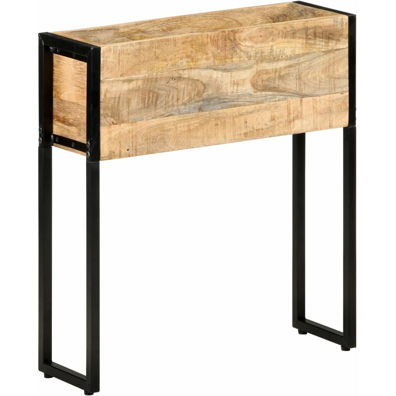 foto del prodotto fioriera 60x20x68 cm in legno di mango grezzo vidaxl