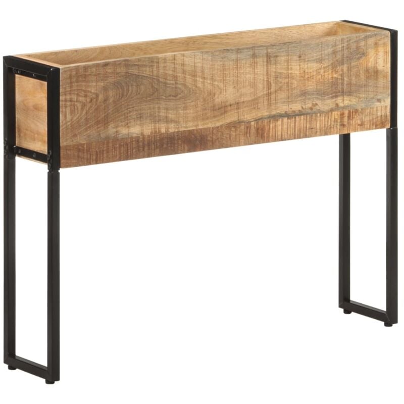 foto del prodotto fioriera 90x20x68 cm in legno di mango grezzo vidaxl