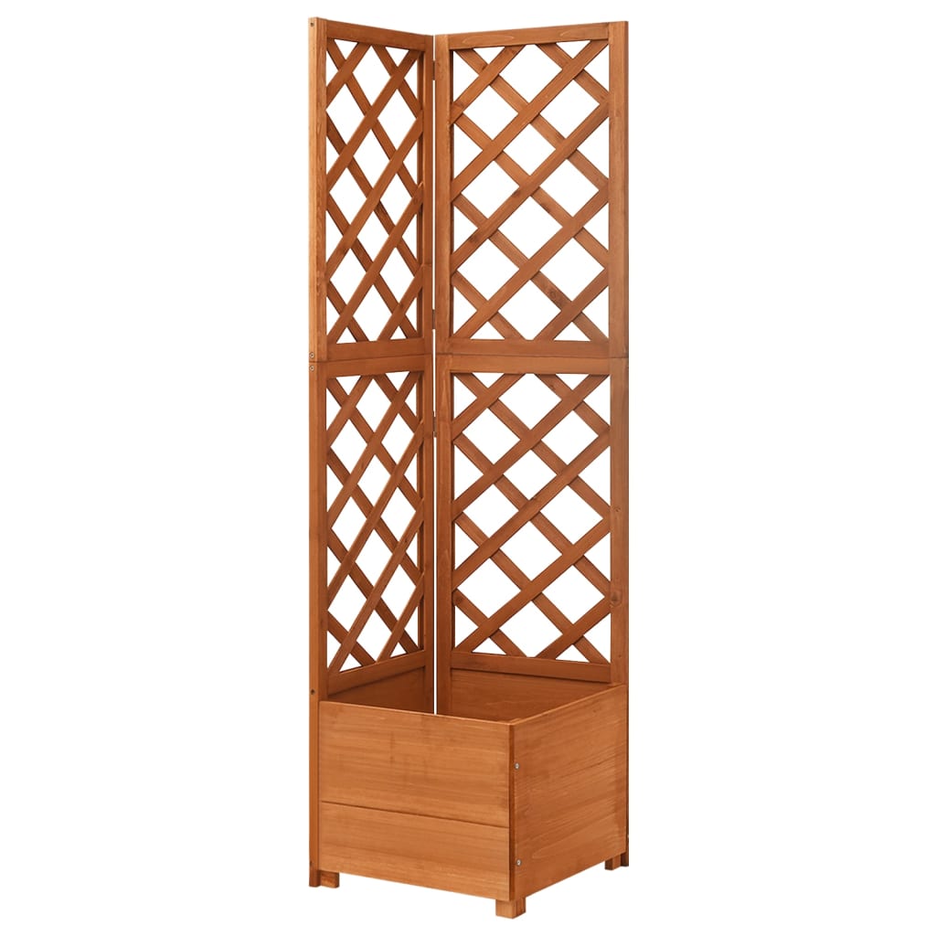 foto del prodotto fioriera angolare a traliccio 40 x 40 x 150 cm in legno massello di abete 02 0000817