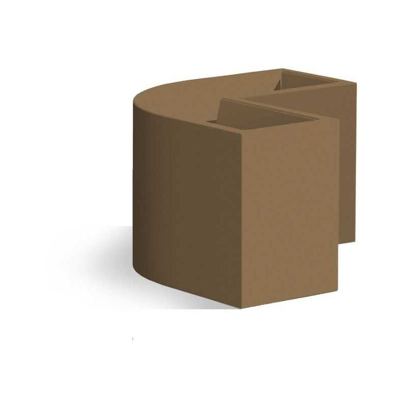 foto del prodotto fioriera angolare flowerpot bronzo in polimero monacis cm 160x35x50 h