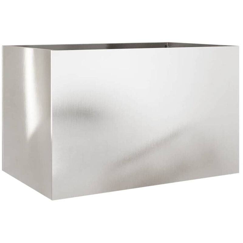 foto del prodotto fioriera argento 62x40x39 cm in acciaio inox vidaxl