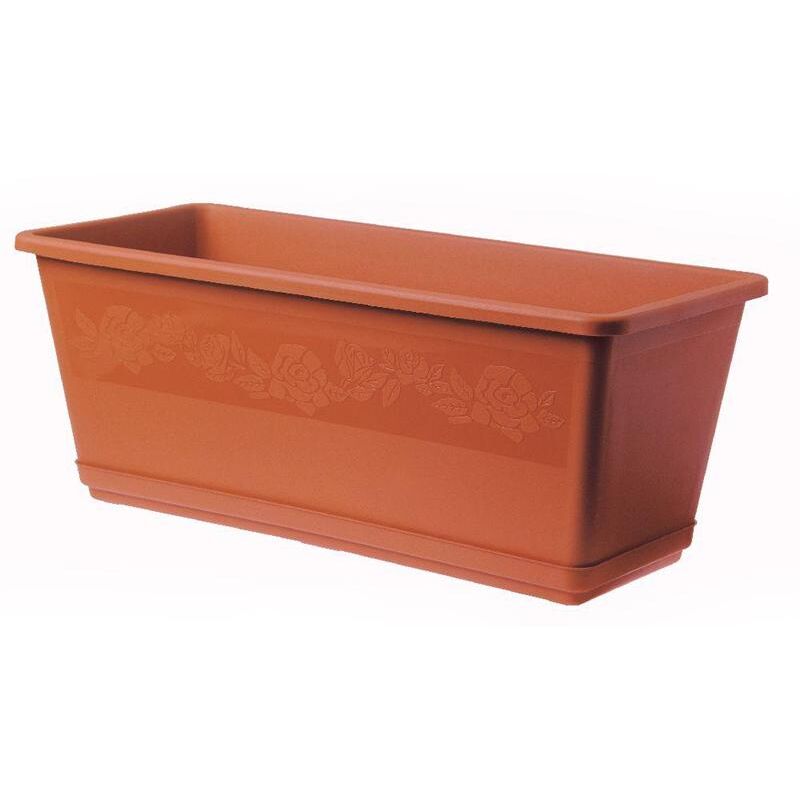 foto del prodotto fioriera balconella cm 50 c sottovaso terracotta