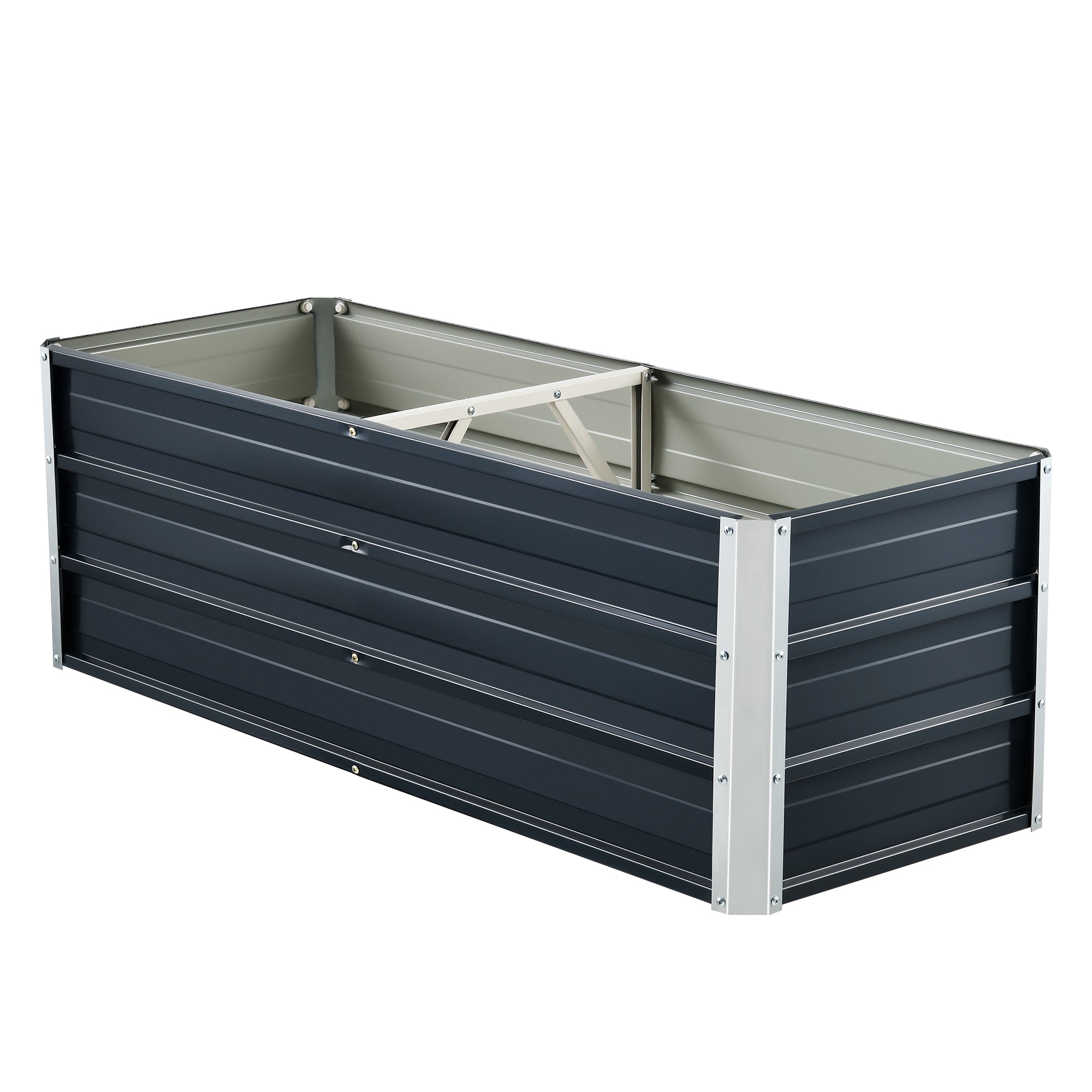 foto del prodotto fioriera con divisorio 125 x 47 x 40 cm antracite 03 0007186