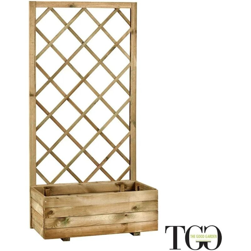 foto del prodotto fioriera con griglia susy 70x35x h140 cm