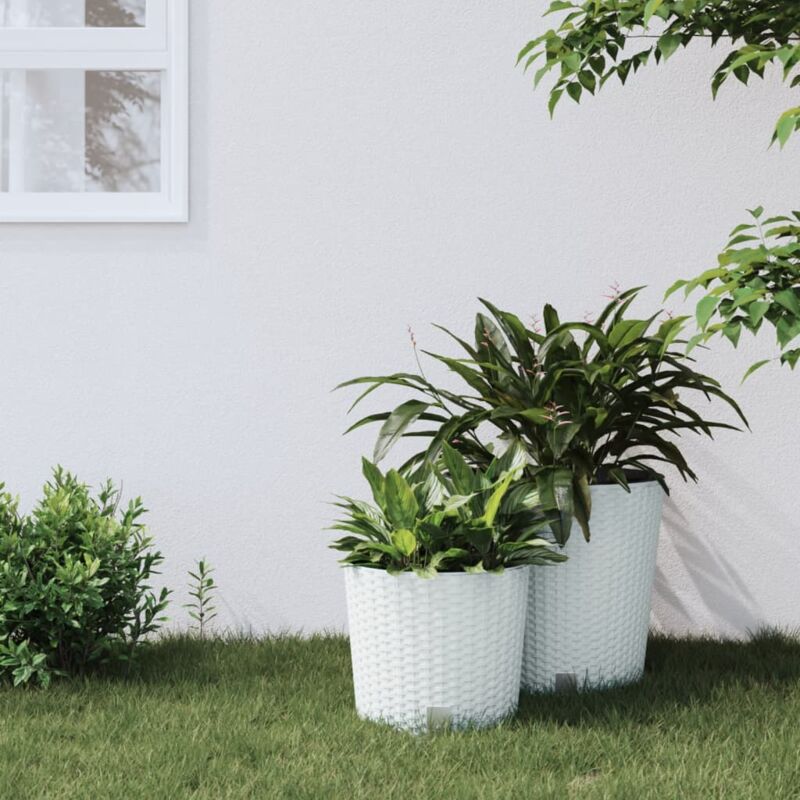 foto del prodotto fioriera con interno rimovibile bianca 15 15,3 l pp rattan