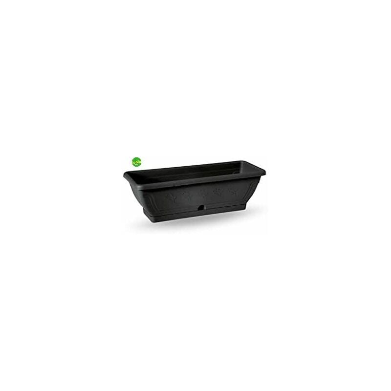 foto del prodotto fioriera con sottovaso venezia 40cm antracite
