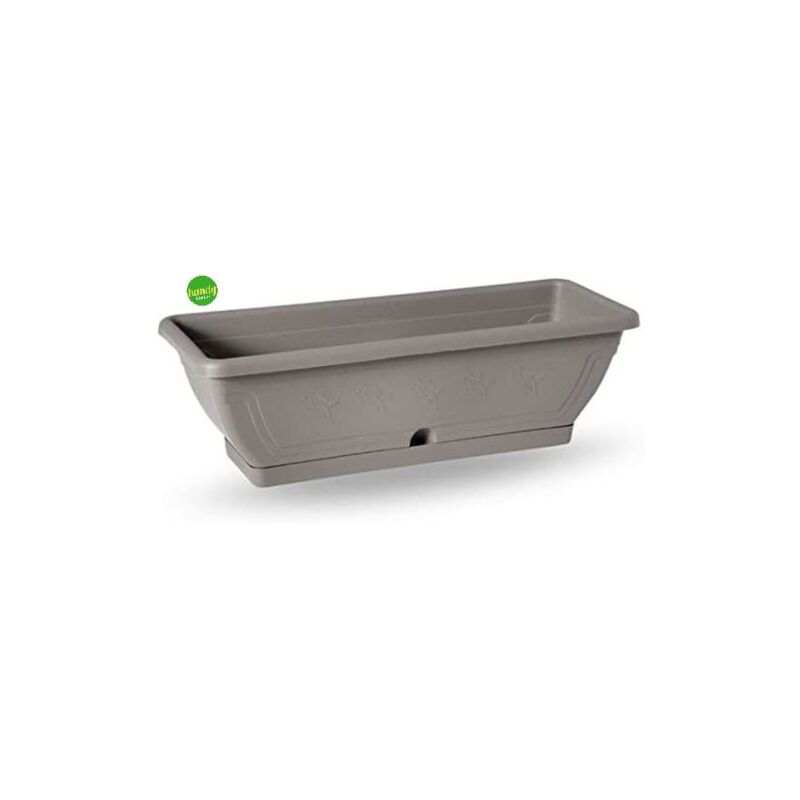 foto del prodotto fioriera con sottovaso venezia 60cm avana