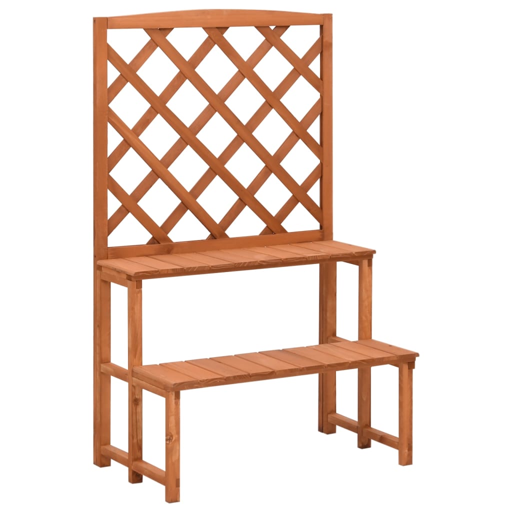 foto del prodotto fioriera con traliccio 70x42x115cm massello di abete cod mxl 73768