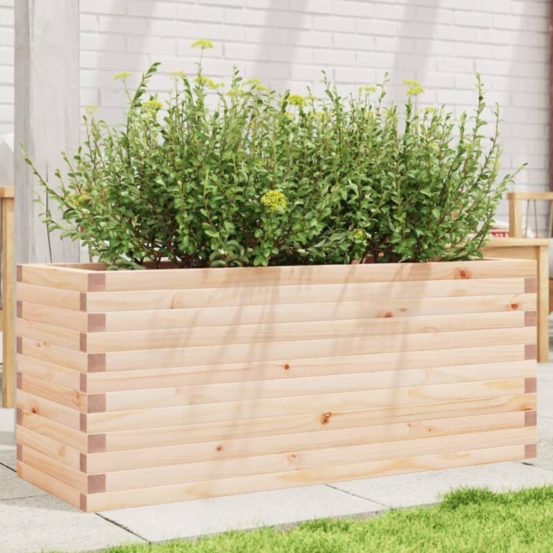foto del prodotto fioriera da giardino 110x40x45,5 cm in legno massello di pino vidaxl
