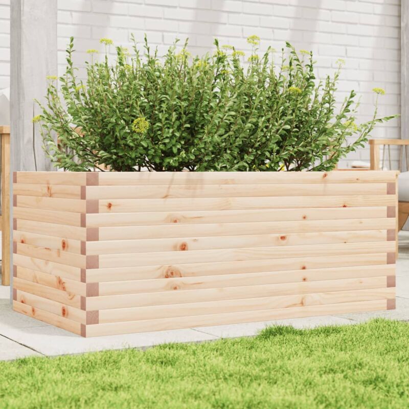 foto del prodotto fioriera da giardino 110x60x45,5 cm in legno massello di pino vidaxl