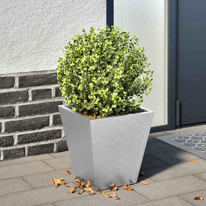 foto del prodotto fioriera da giardino 30x30x30 cm acciaio zincato vidaxl