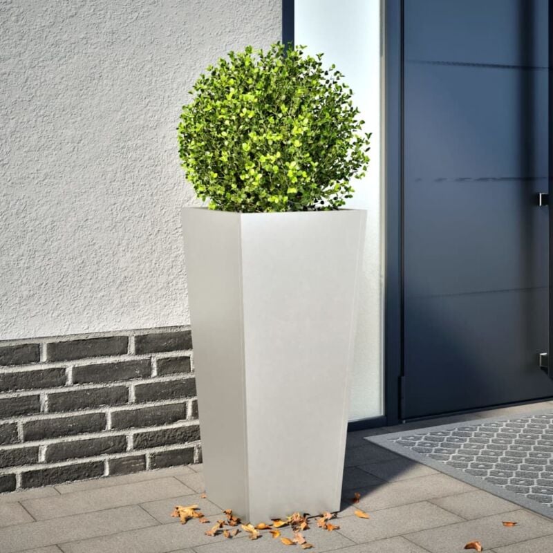 foto del prodotto fioriera da giardino 35x35x75 cm in acciaio inox vidaxl