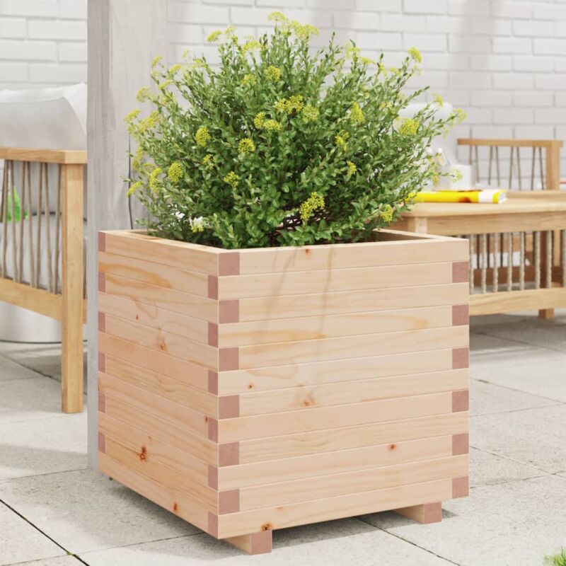 foto del prodotto fioriera da giardino 50x50x49,5 cm in legno massello di pino vidaxl