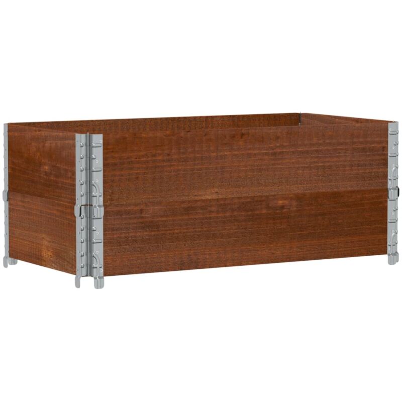 foto del prodotto fioriera da giardino marrone 100x50 cm legno massello di pino vidaxl