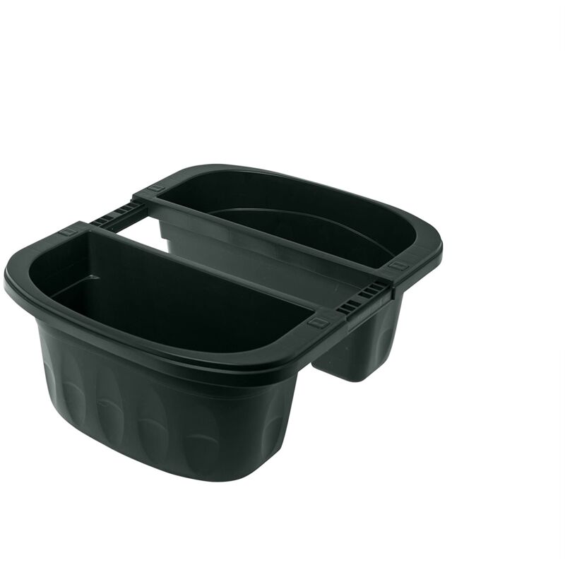 foto del prodotto fioriera doppia balcone autoreggente 40 cm in plastica klunia verde bama