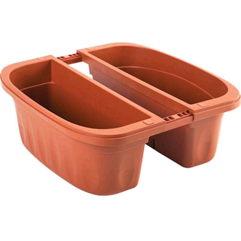 foto del prodotto fioriera doppia klunia bama pp terracotta cm 50x19,8 h.cm 18,5 1 pz