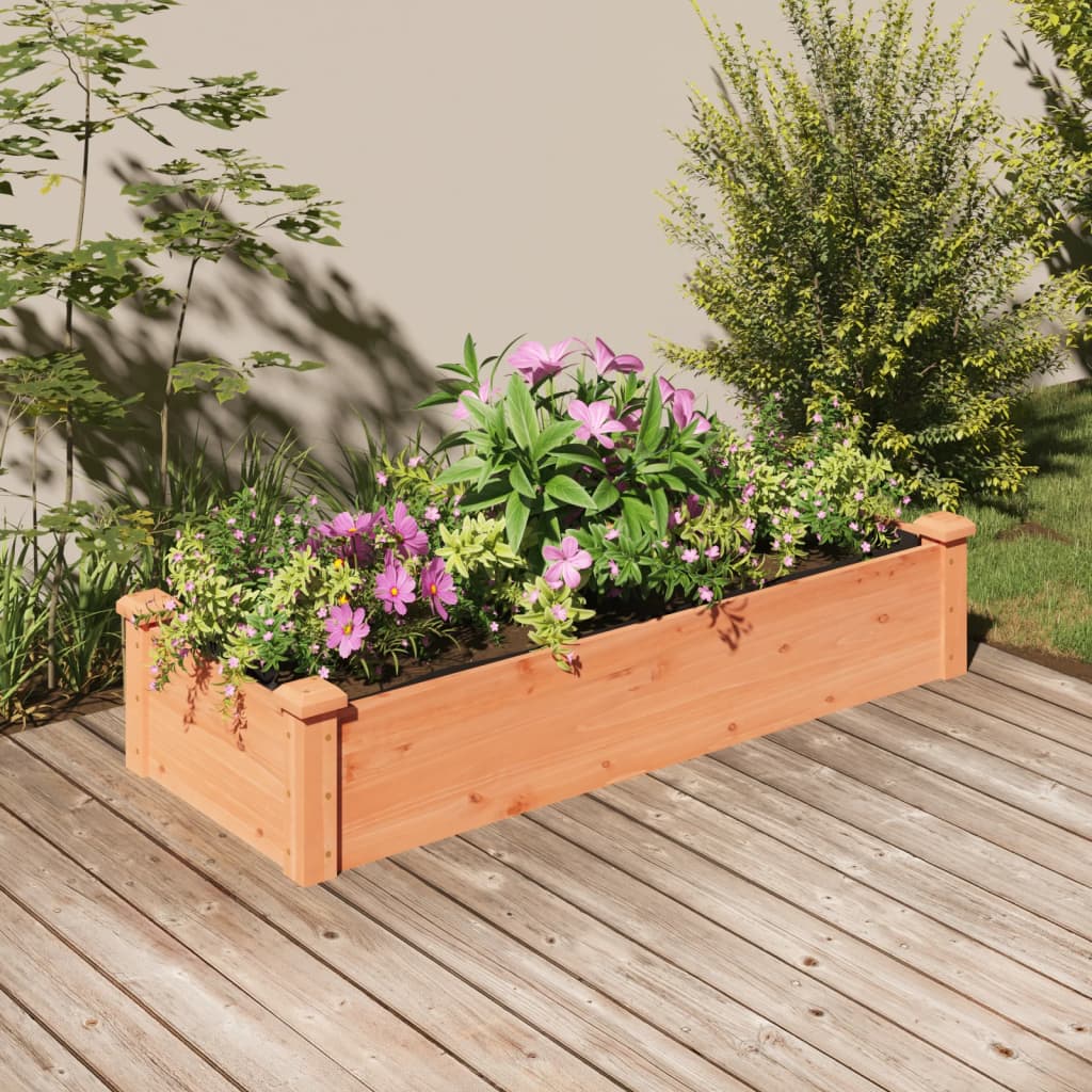 foto del prodotto fioriera giardino fodera marrone 120x45x25cm massello abetecod mxl 106235