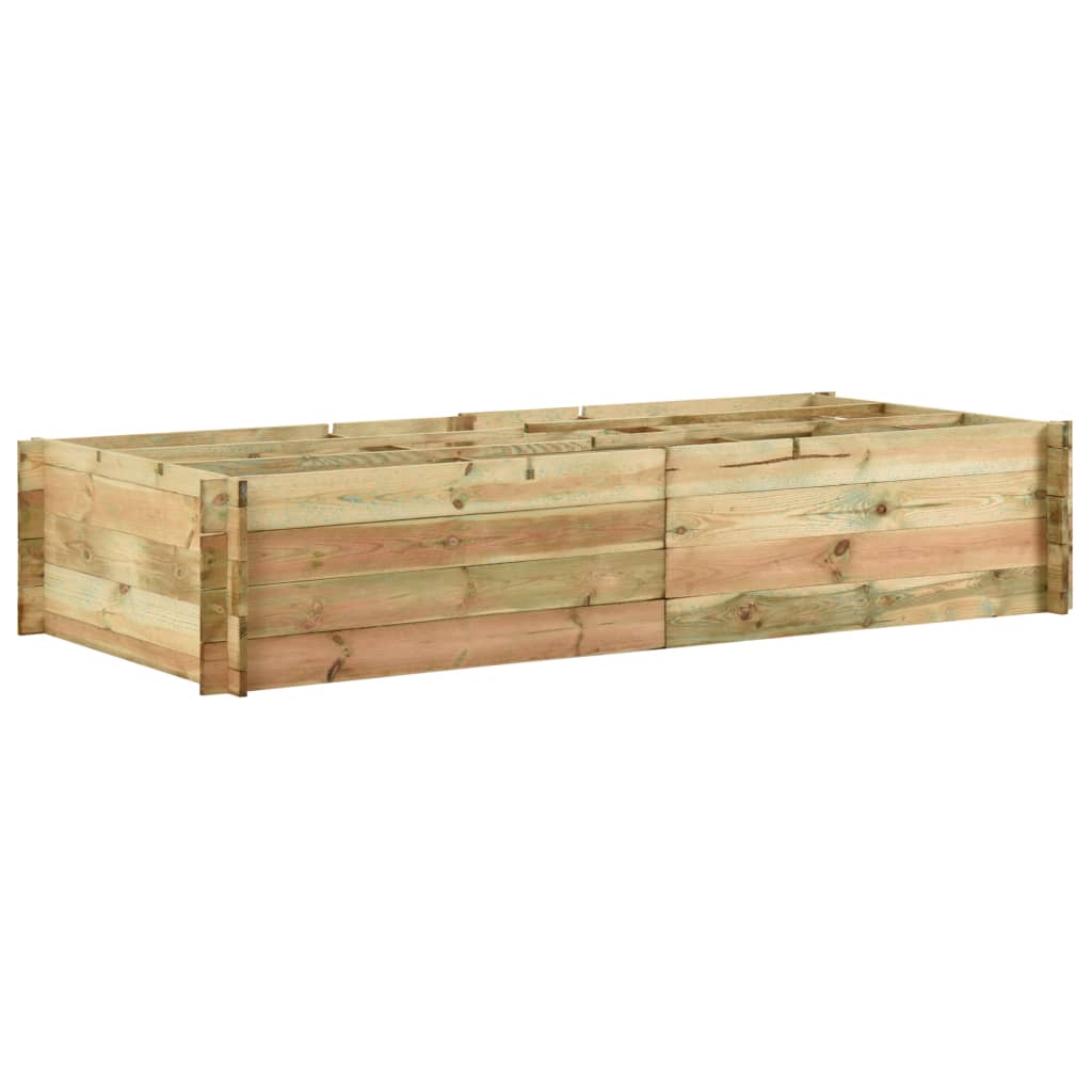 foto del prodotto fioriera giardino letto vegetale in legno di pino 197x100x40cmcod mxl 120918