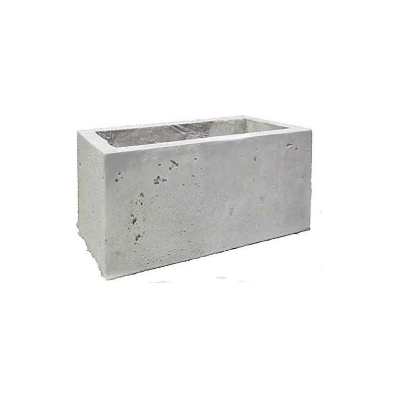 foto del prodotto fioriera in granulato di pietra 55x25xh33cm decogarden