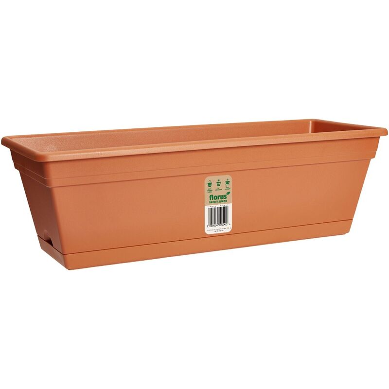 foto del prodotto fioriera mediterran balcony trough 40cm terracotta florus