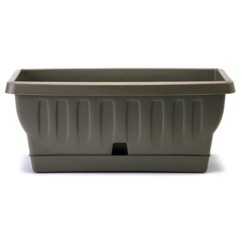 foto del prodotto fioriera natura cappuccino con sottovaso 30 cm bama