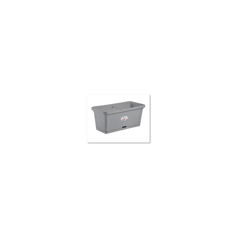 foto del prodotto fioriera natural 80cm stone grey stefanplast