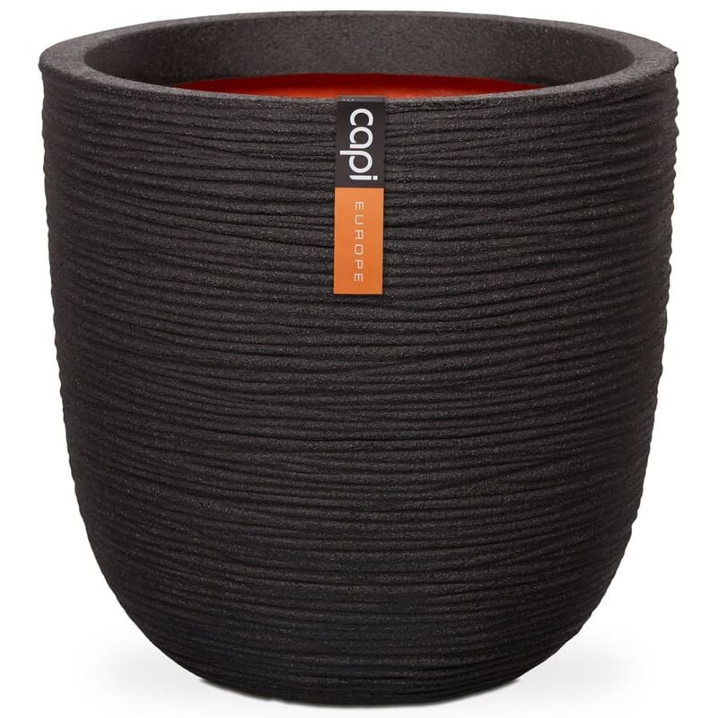 foto del prodotto fioriera nature rib rotonda 43x41 cm nera kblr933 capi