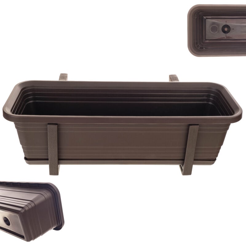 foto del prodotto fioriera per balcone fioriera supporti per vasi da fiori 50 cm ringhiera per balcone kadax