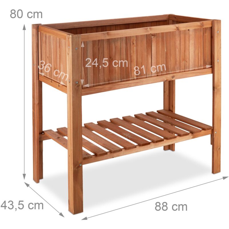foto del prodotto fioriera porta orto su piedi 4 piedi in legno di abete cm 88 130002307