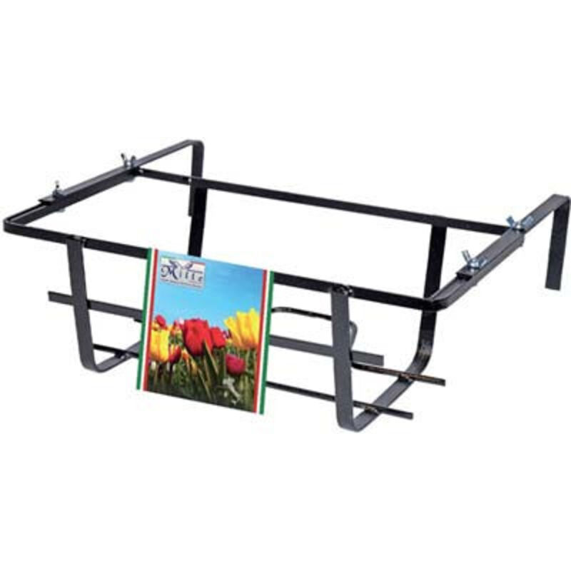 foto del prodotto fioriera porta vaso ferro battuto regolabile balcone terrazzo fiori piante 50 cm