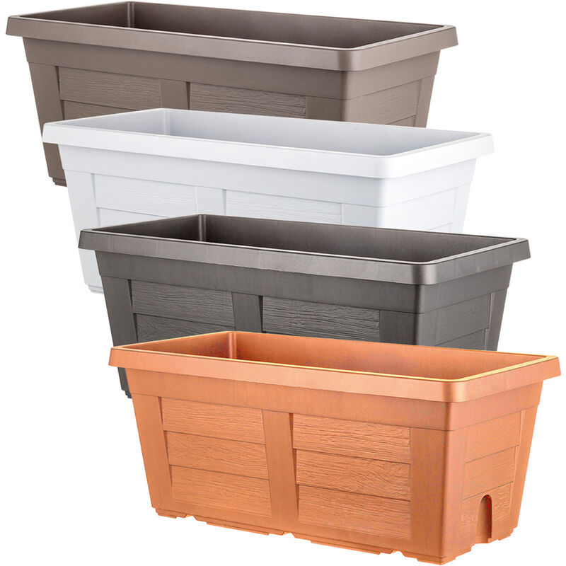 foto del prodotto fioriera rettangolare cm 100 x 44 x 40 ghiaccio