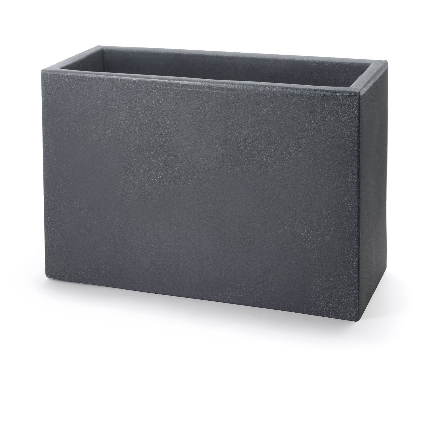 foto del prodotto fioriera rettangolare colore antracite 100x40 cm h 40 mod. schio cassa