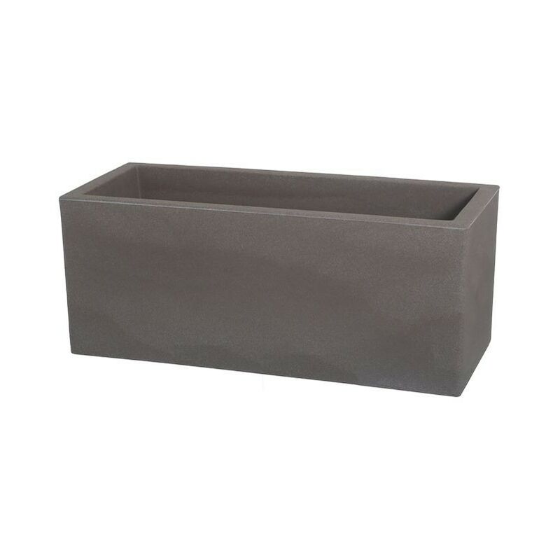foto del prodotto fioriera rettangolare colore cappuccino 79x30 cm h 30 mod. schio cassa