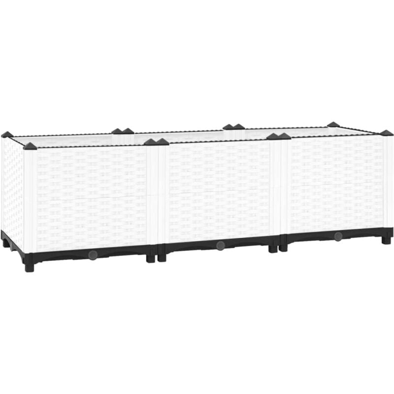 foto del prodotto fioriera rialzata 120x40x38 cm in polipropilene - vidaxl