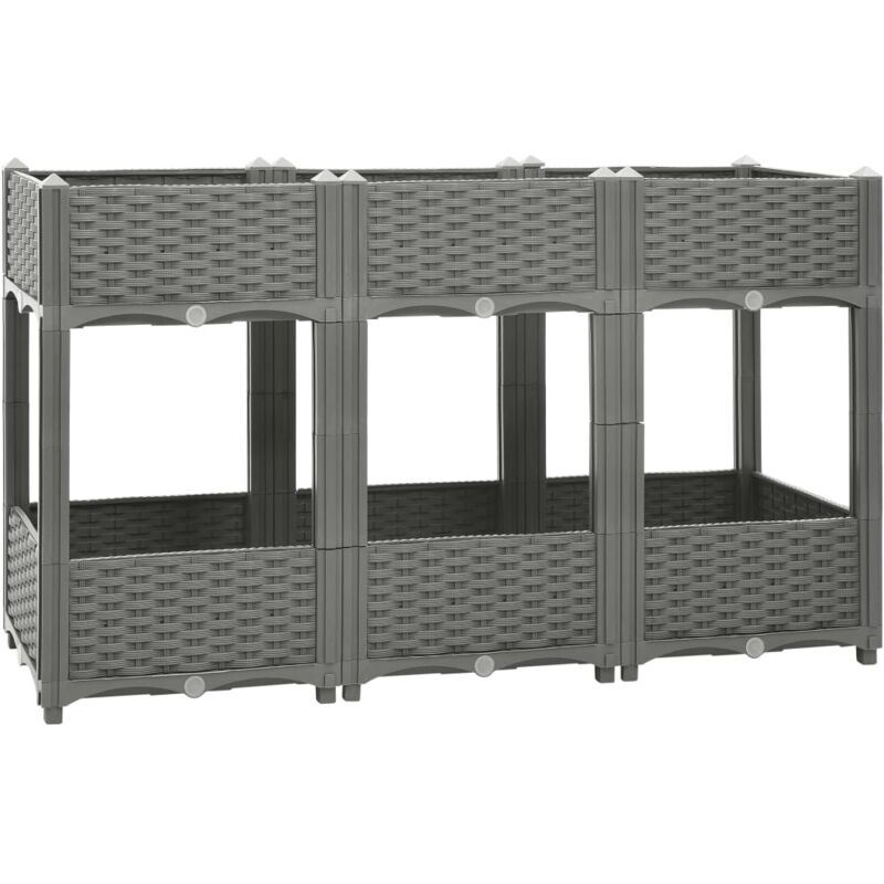 foto del prodotto fioriera rialzata 120x40x71 cm in polipropilene vidaxl 894036