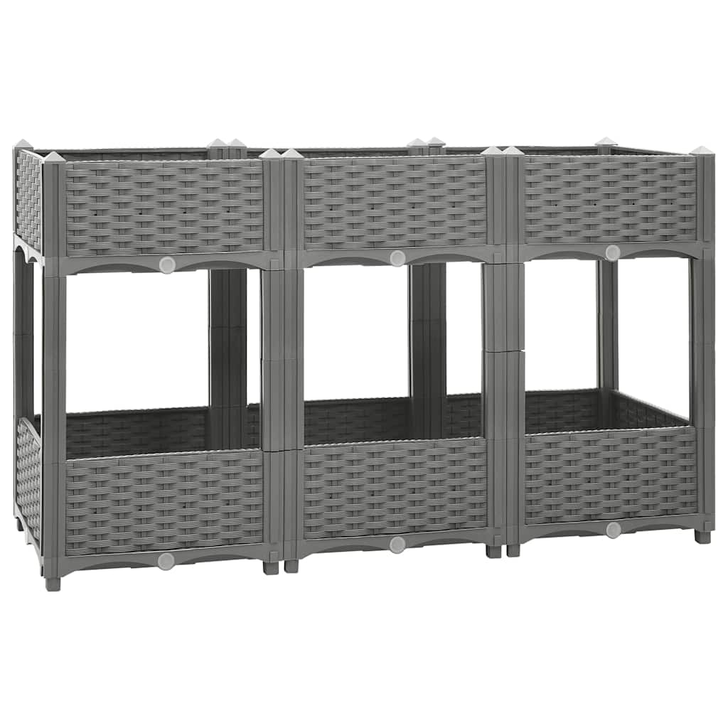 foto del prodotto fioriera rialzata 120x40x71 cm in polipropilenecod mxl 104529