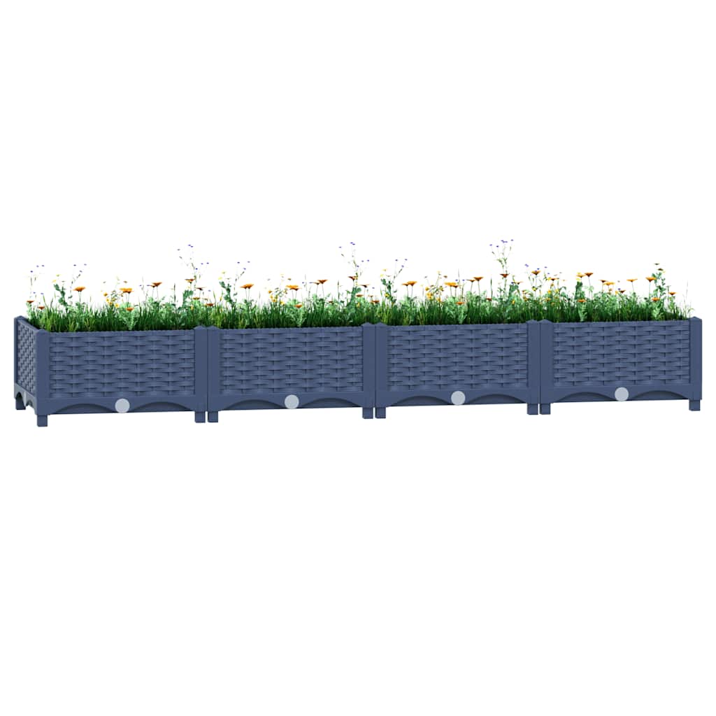 foto del prodotto fioriera rialzata 160x40x23 cm in polipropilene cod mxl 53239