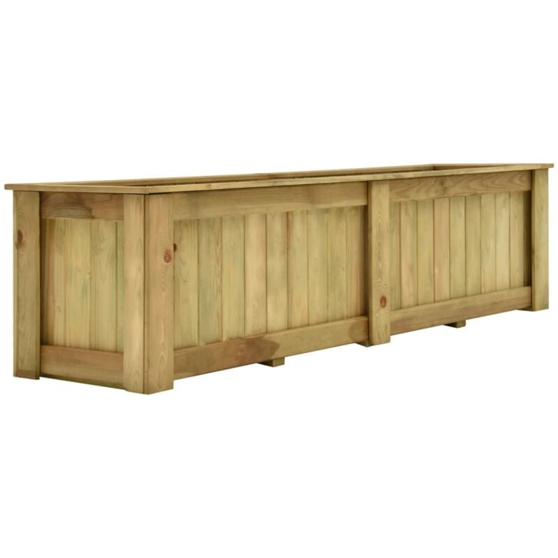 foto del prodotto fioriera rialzata 196x50x50 cm in legno di pino impregnato vidaxl