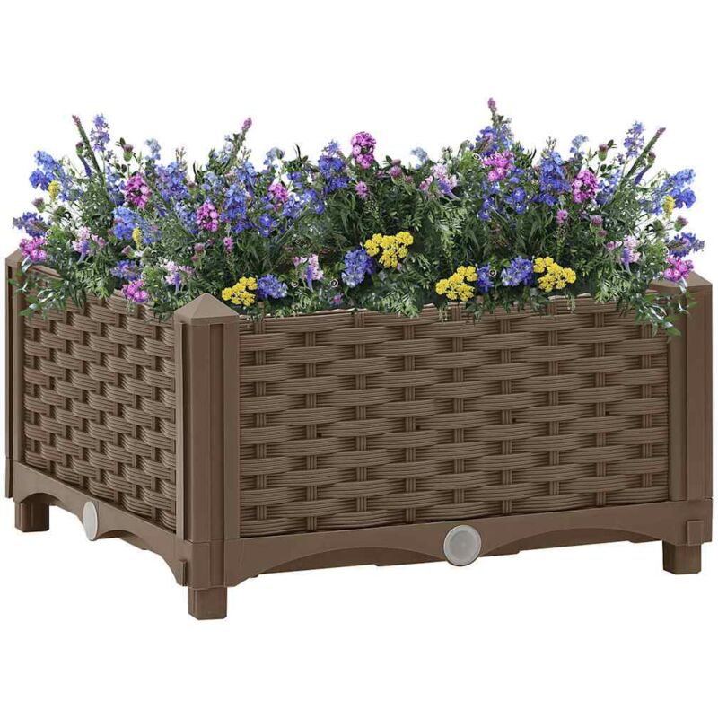 foto del prodotto fioriera rialzata 40x40x23 cm in polipropilene - vidaxl