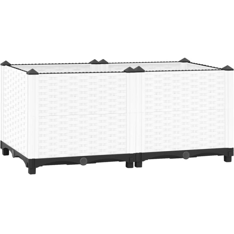 foto del prodotto fioriera rialzata 80x40x38 cm in polipropilene vidaxl
