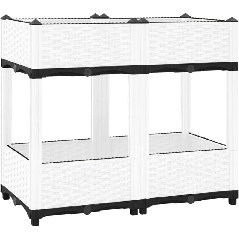 foto del prodotto fioriera rialzata 80x40x71 cm in polipropilene vidaxl 504295