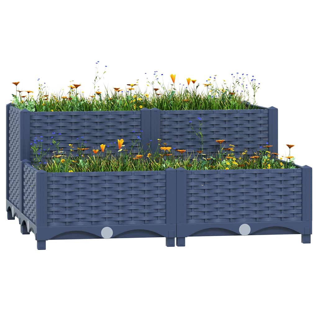 foto del prodotto fioriera rialzata 80x80x38 cm in polipropilene cod mxl 66999