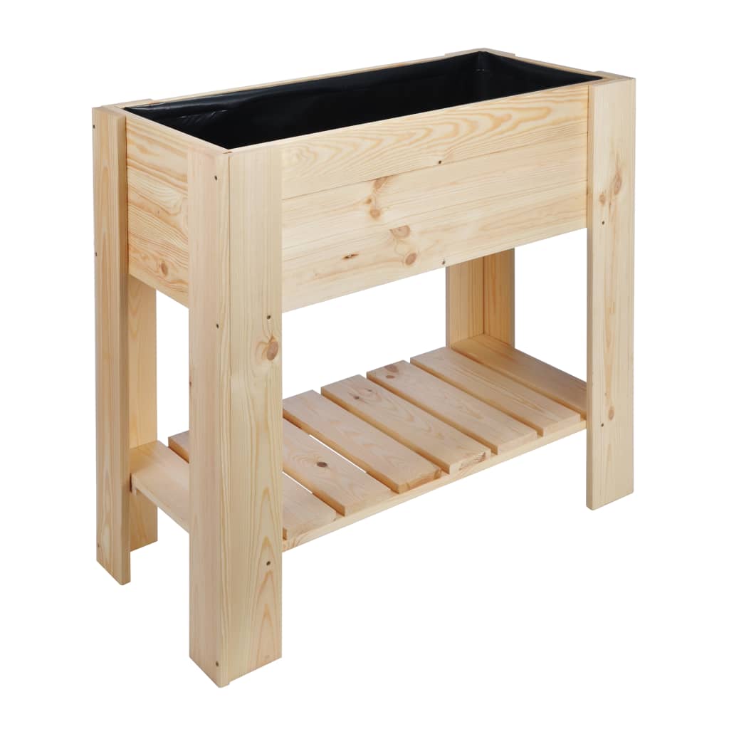foto del prodotto fioriera rialzata 92x41x80 cm in legno di pino hi