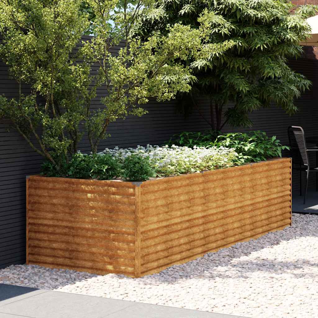 foto del prodotto fioriera rialzata da giardino 290x100x69 cm in acciaio cortencod mxl 130176