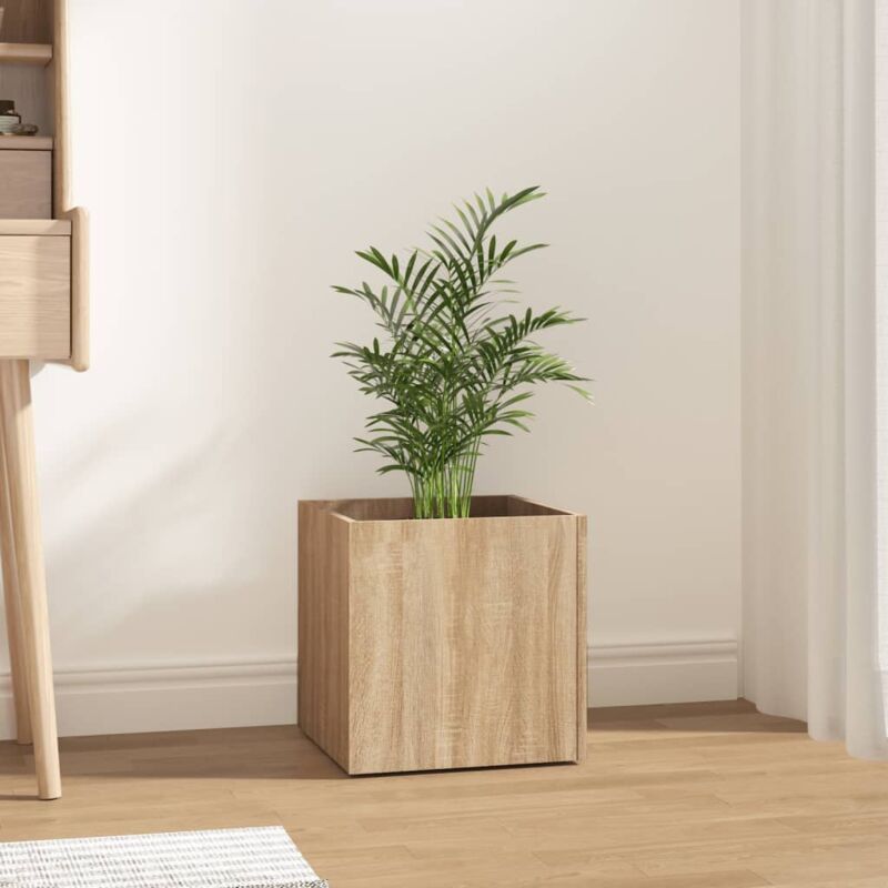 foto del prodotto fioriera rovere sonoma 40x40x40 cm in legno multistrato vidaxl