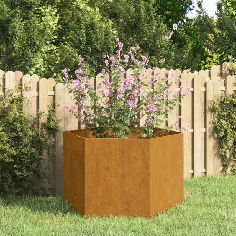 foto del prodotto fioriera ruggine 60x60x45 cm acciaio corten vidaxl
