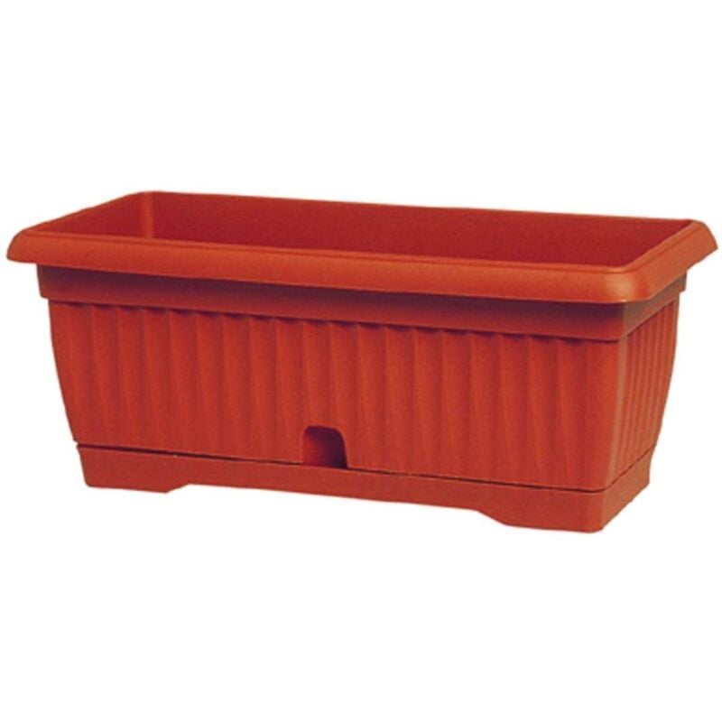 foto del prodotto fioriera vaso rettangolare giglio grande terra con riserva 52x20x17h cm arca