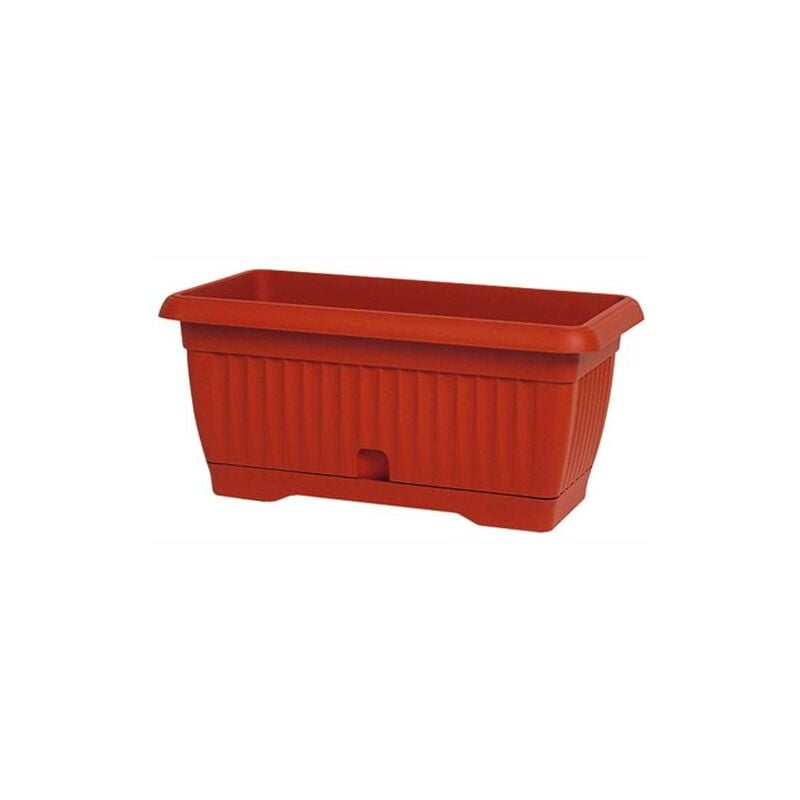 foto del prodotto fioriera vaso rettangolare giglio medium terra con riserva 65x25x21h cm arca