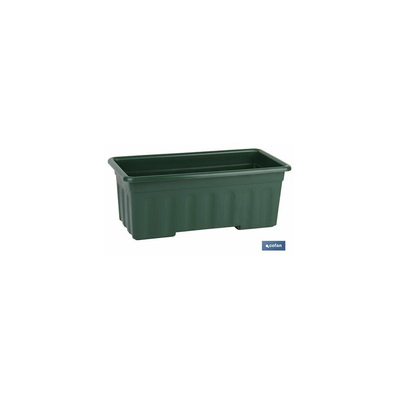 foto del prodotto fioriera verde modello fiori d'arancio 50x21,5x16 cm