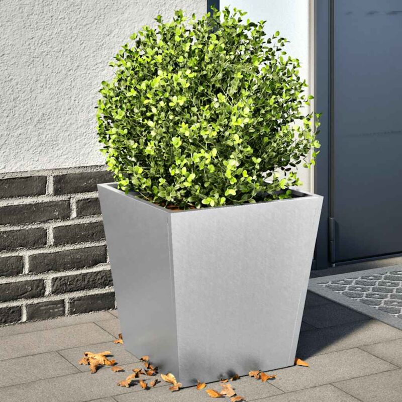 foto del prodotto fioriere da giardino 2 pz 40x40x40 cm in acciaio zincato vidaxl